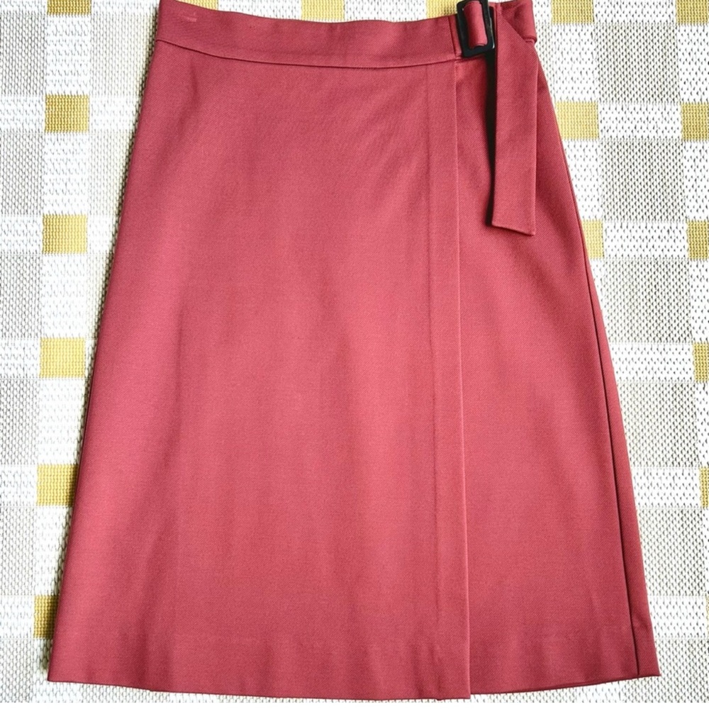 Ann Taylor A-Line Skirt in mauve 4